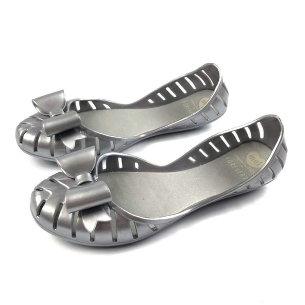 Mel by Melissa for Forever 21 Jelly Bow Flats